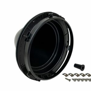 Headlamp Bucket Kit, (Bowl) Suit 7'' Lamps - BLACK BEZEL