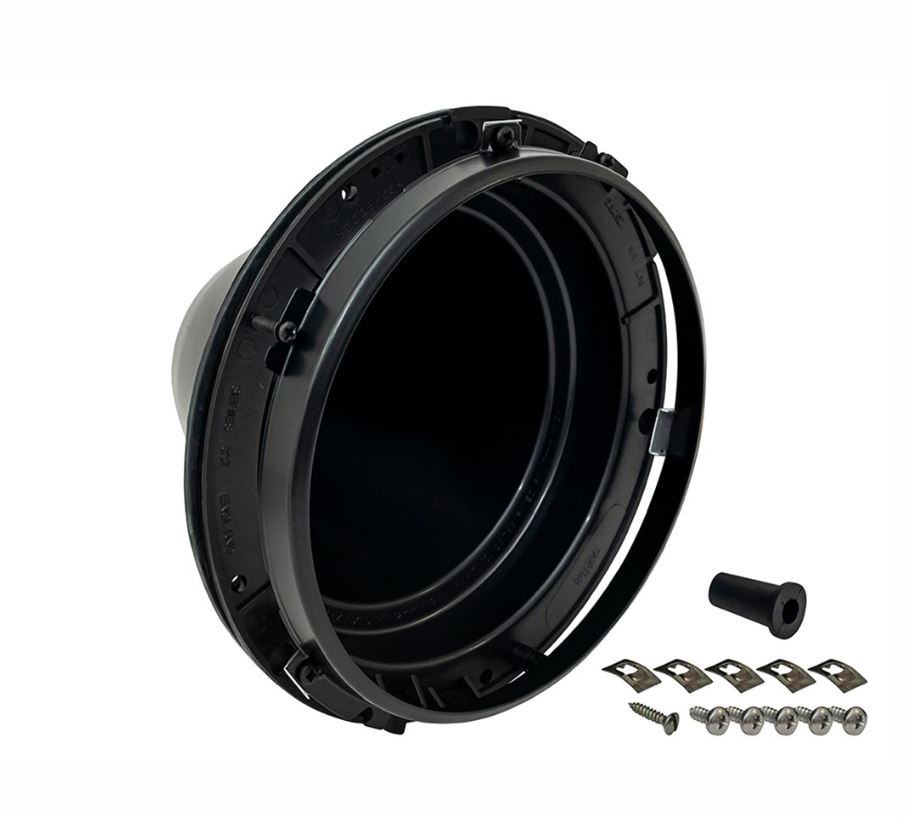 Headlamp Bucket Kit, (Bowl) Suit 7'' Lamps - BLACK BEZEL